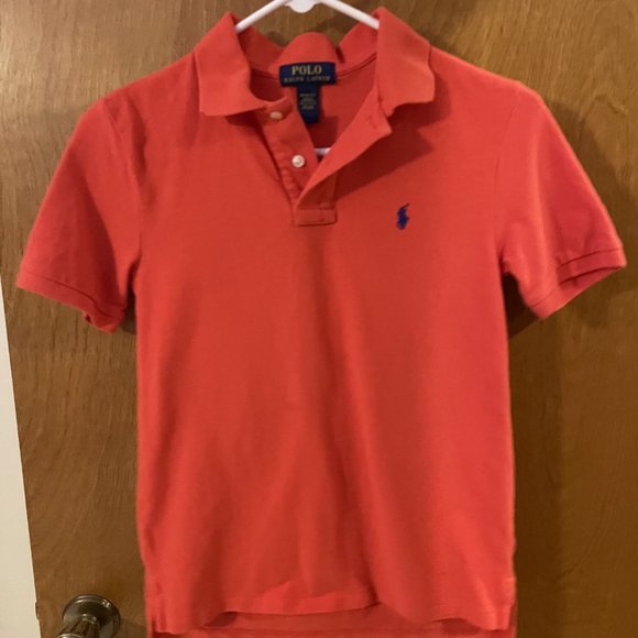 Polo Ralph Lauren Other - Polo Ralph Lauren Boys Size Medium 10-12 Polo Shirt Short Sleeve Top Orange